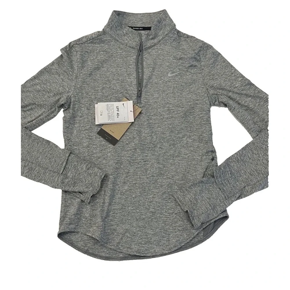 NEW Nike Womens Swift Dri-FIT UV 1/4-Zip Running Pullover Medium NWT‎ HQ0499-084